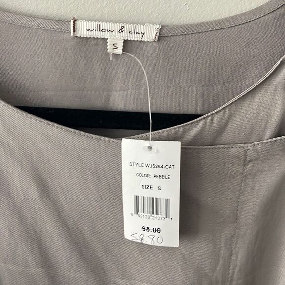 Willow & Clay Wrap Front Dress Size small chinch waist snap front zipper NWT - Picture 2 of 14